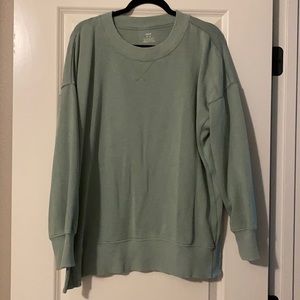 American Eagle Teal Oversized Sweatshirt
